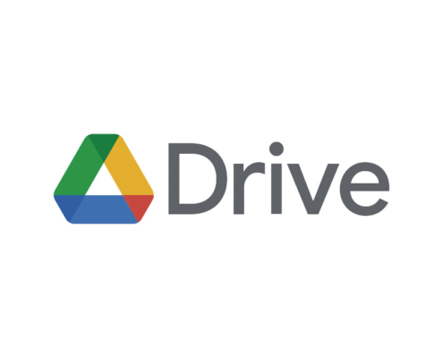 Google Drive logo on white background.