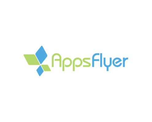 Appsflyer logo on white background.