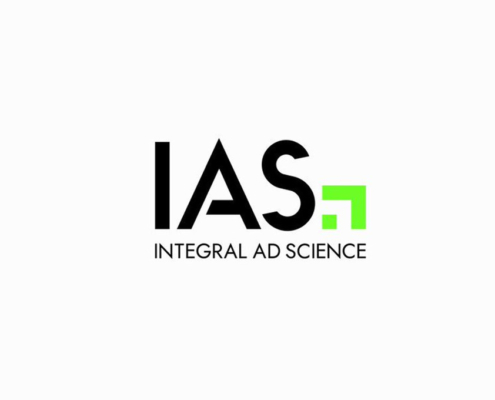 IAS (Integral Ad Science) logo on white background.