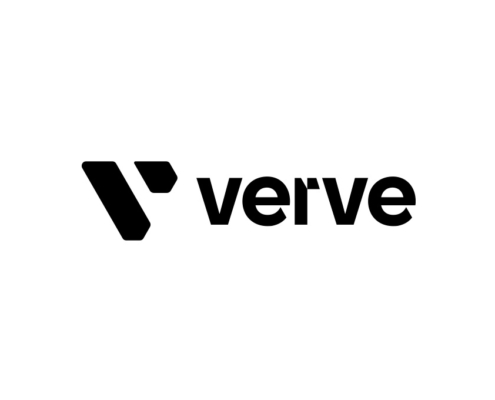 verve logo on white background.